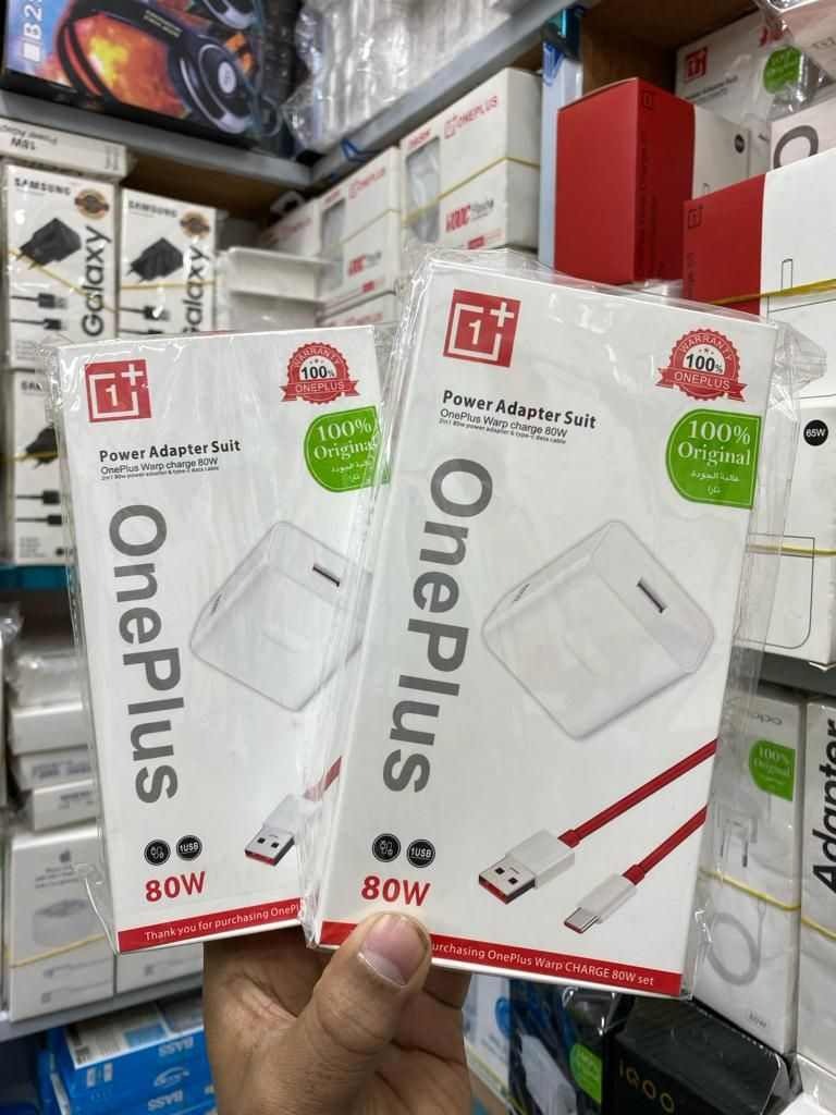 Oneplus Warp Charger 80W/100W 2 in 1 Box Power Adapter USB Type-C Cable