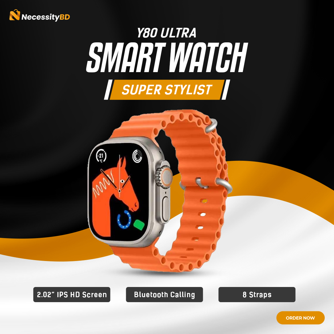 Y80 Ultra Smartwatch with 8 Strap