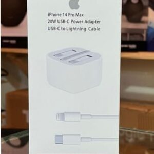 Apple iPhone 20W USB-C PD 3Pin Plug Fast Charging Power Adapter With USB-C to Lightning Cable