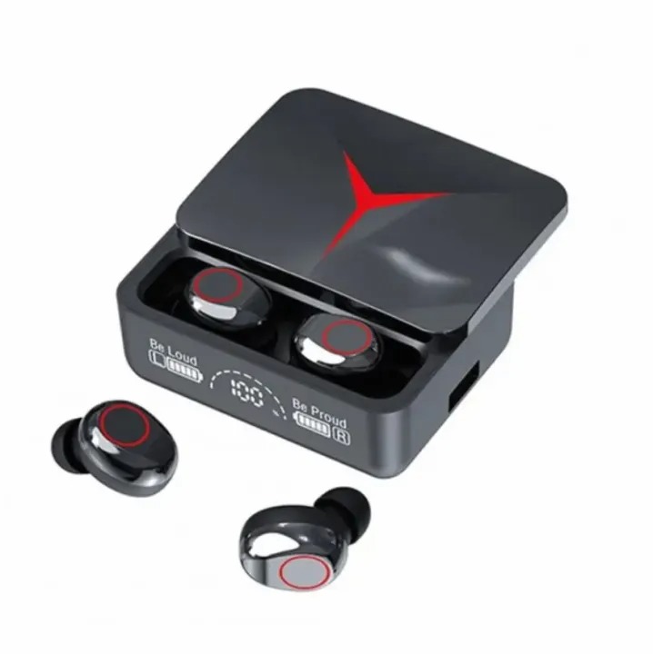M90 Pro TWS Digital Display Earbuds with HD Voice Noise Cancelling Bluetooth Feature - Image 3