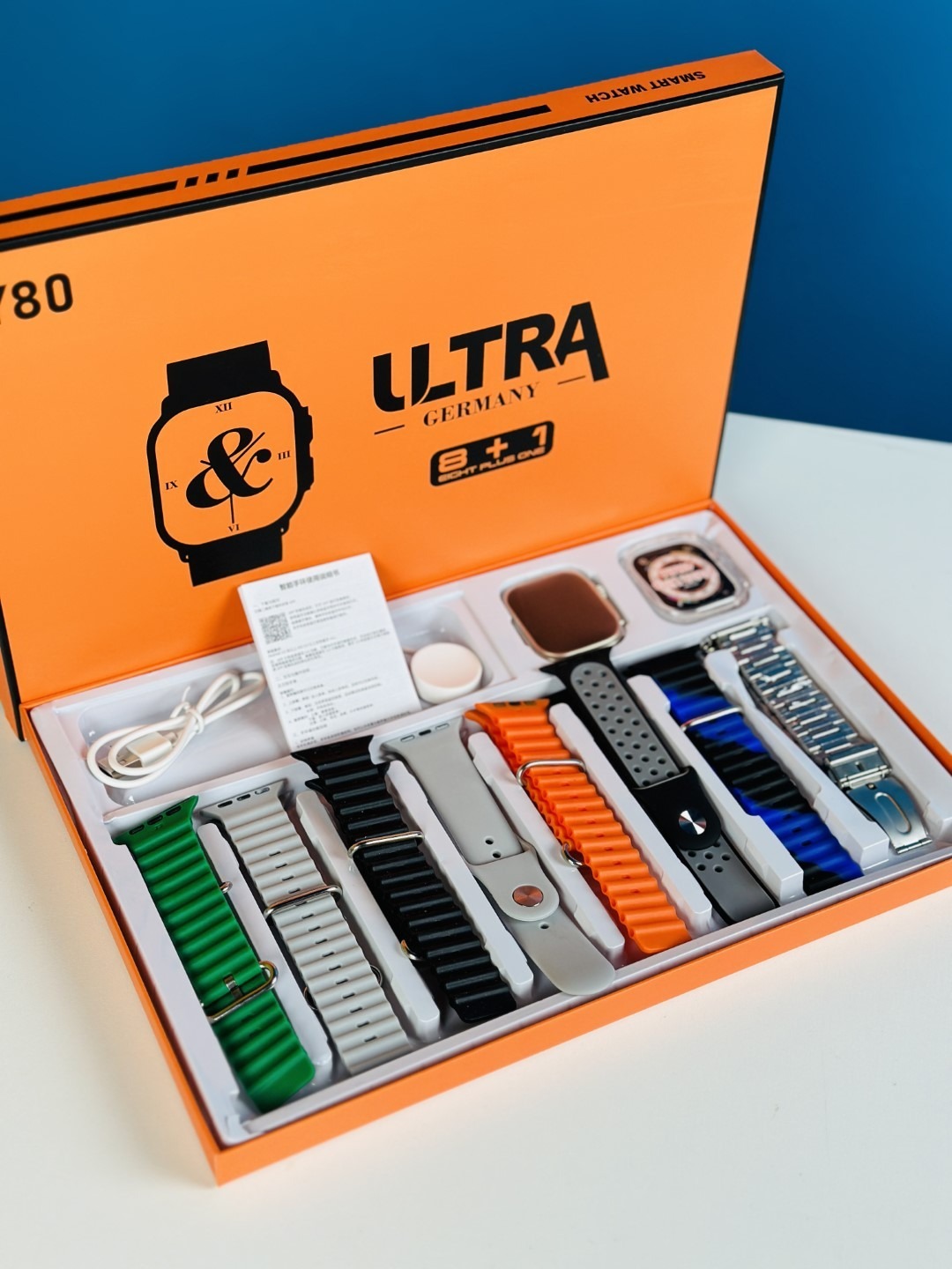 Y80 Ultra Smartwatch with 8 Strap - Image 4