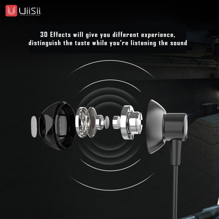 UiiSii HM12/13 Dynamic In-Ear Earphone With Pouch - Image 3