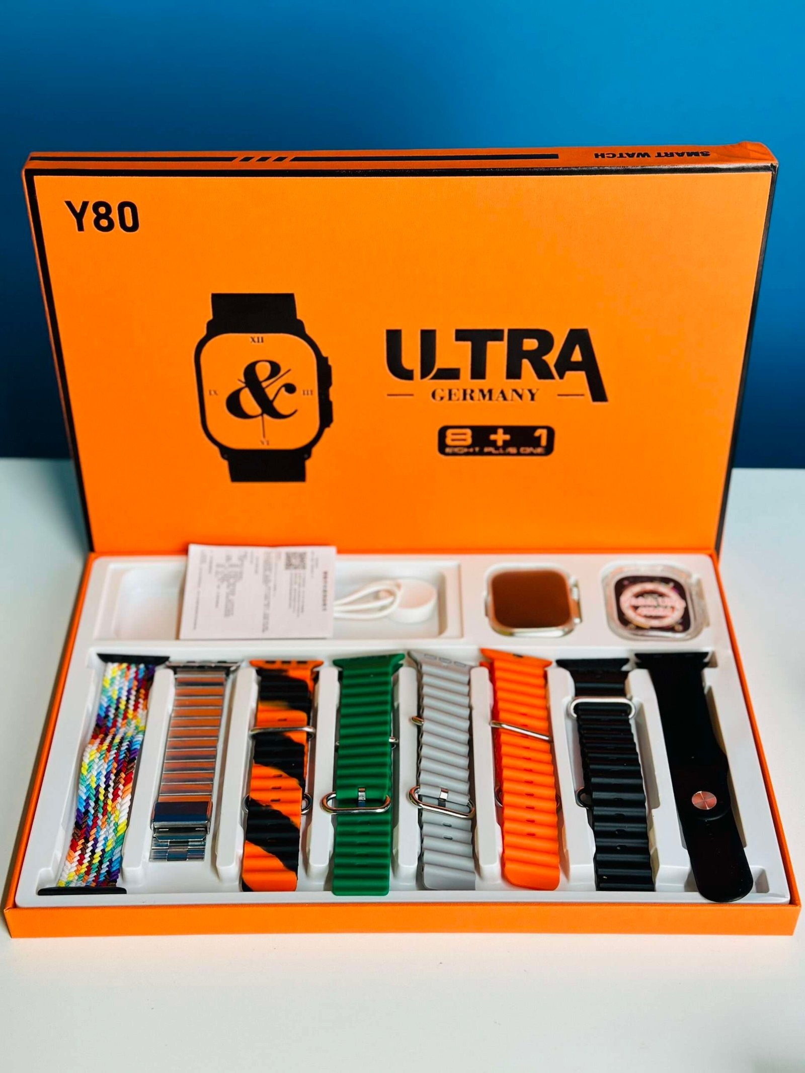 Y80 Ultra Smartwatch with 8 Strap - Image 7