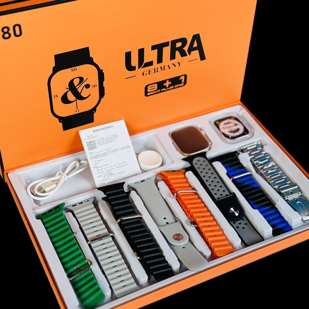 Y80 Ultra Smartwatch with 8 Strap - Image 2