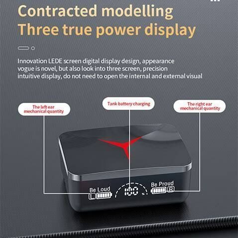 M90 Pro TWS Digital Display Earbuds with HD Voice Noise Cancelling Bluetooth Feature - Image 8